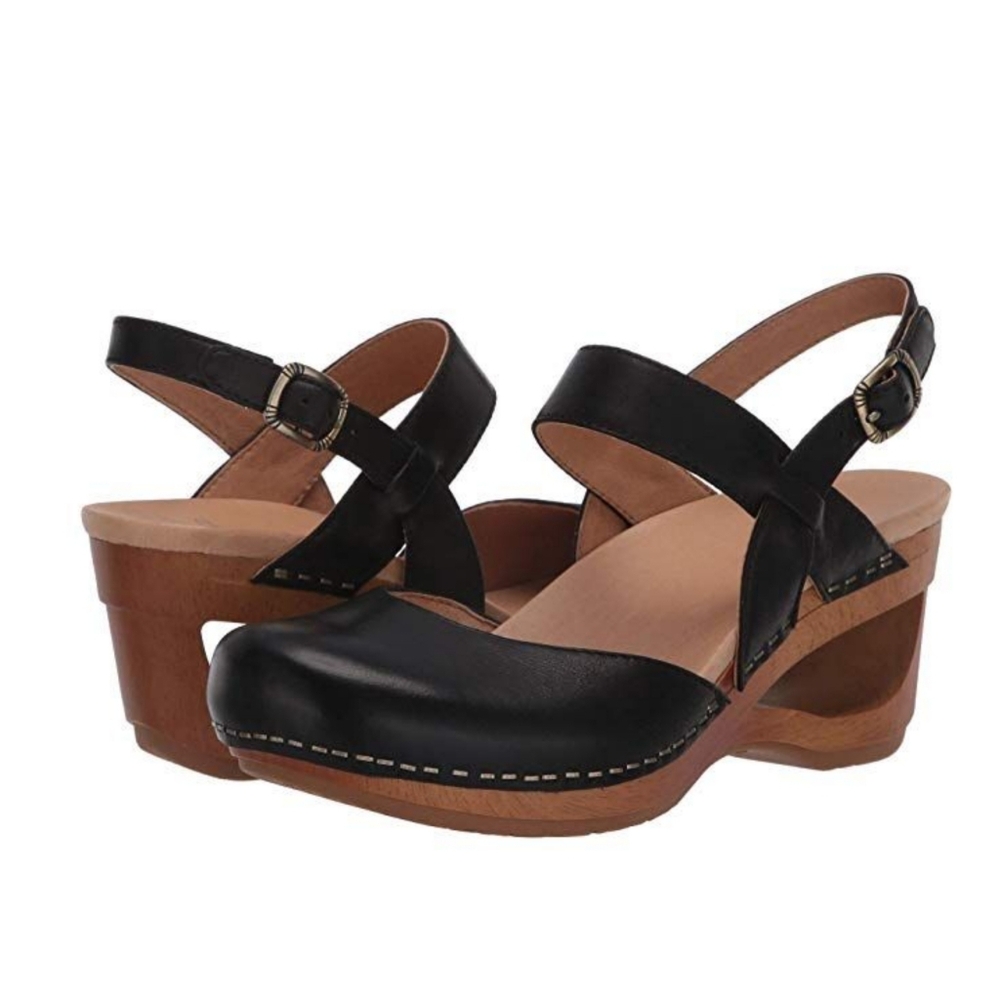 Dansko  leather, Black Women's shoes
